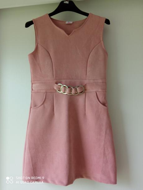 Semišové šaty 146/152, 152