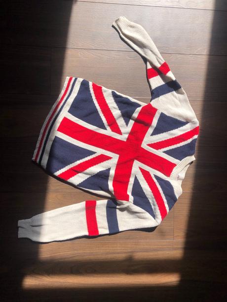 Anglický sveter veľkosť xs, xs