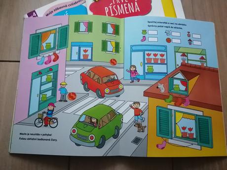 Moja zábavná cvičebnica prvé písmená, čísla, kresl,