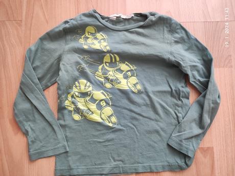 Tričko dlhý rukáv pre chlapca, h&m,110