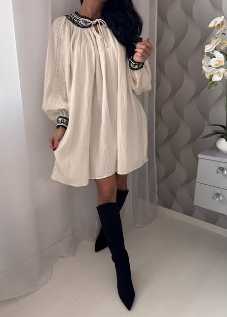 Lindex - šaty s výšivkou, lindex,xs