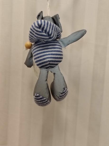 Látkový prívesok sloník, kľúčenka, 13 cm, 