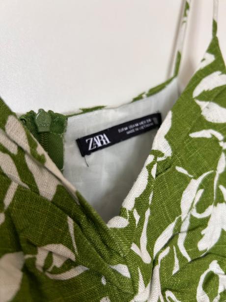 Šaty s prímesou ľanu, zara,m