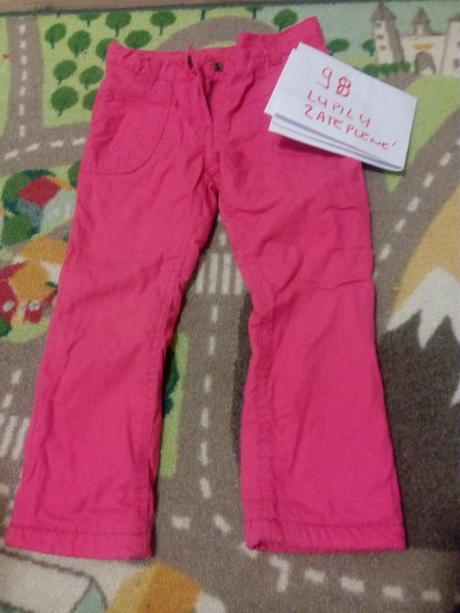 Zateplene nohavice, lupilu,98