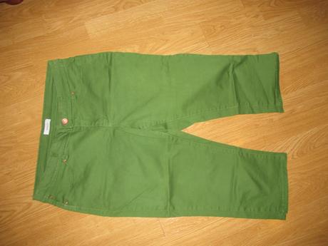 Zelené 7/8 nohavice, rifle v. 42, yessica,42