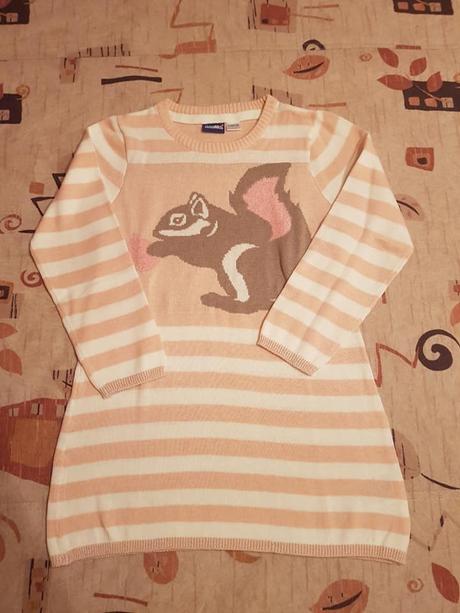 Pletené šaty č.110/116, lupilu,110