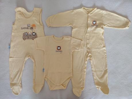 Súprava body + dupačky + overal safari, japitex,86