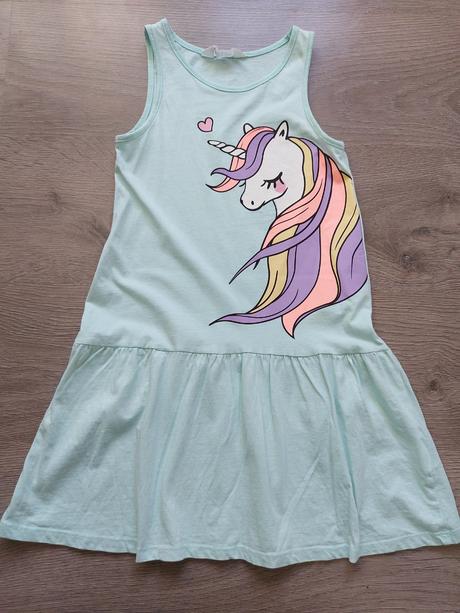 Unicorn šaty, h&m,122