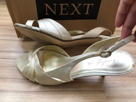 Next spolocenske sandalky - farba ivory, next,41