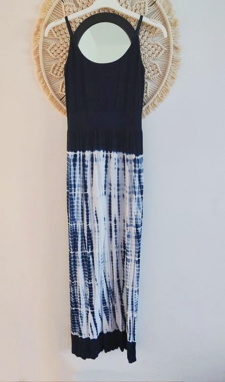 Elastické maxi šaty, m