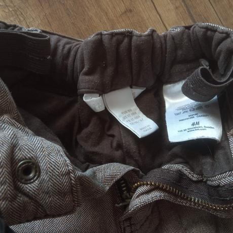 Kárované nohavice, h&m,86