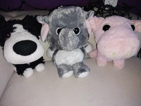 Big head zvieratká slon, prasa, psík, 