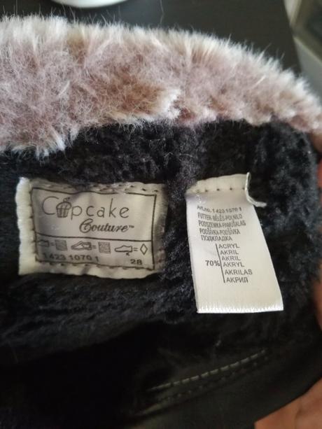 Čižmičky s kožušinkou na zips, cupcake,28