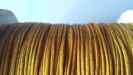 Shamballa šnúrka nylonová 1,5 zlatá, 