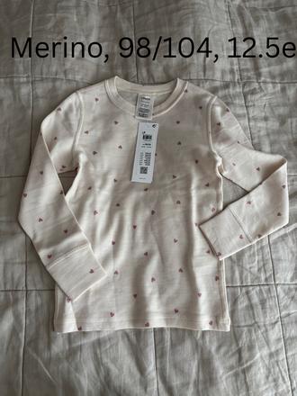 Lindex merino tricko 98/104, lindex,98 / 104