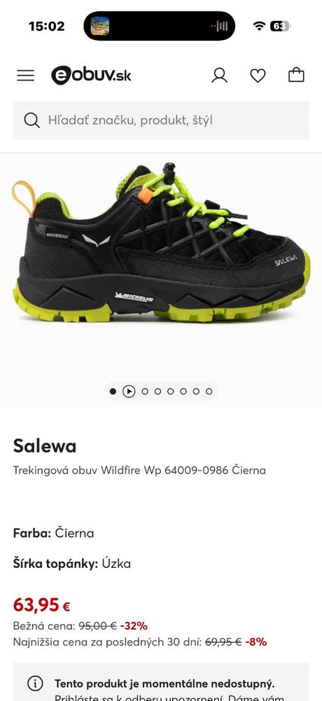 Trekingová obuv, salewa,33
