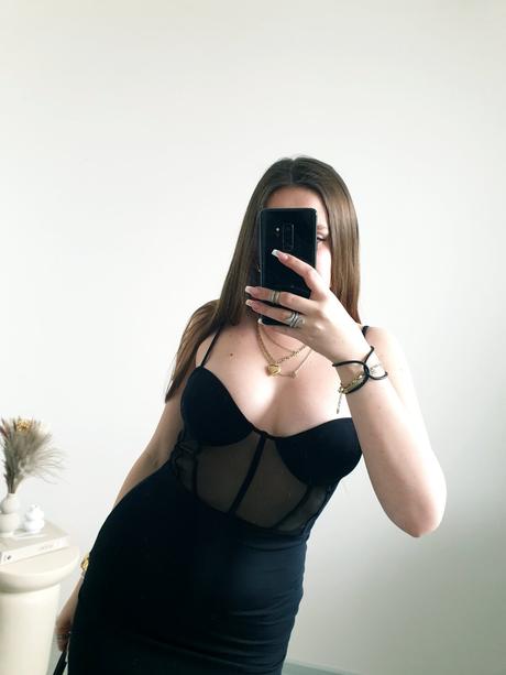 Čierne šaty m, bershka,m