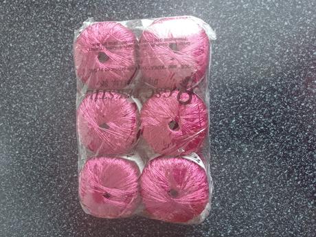 6ks nová priadza zn.ice viscose 50g-500m,