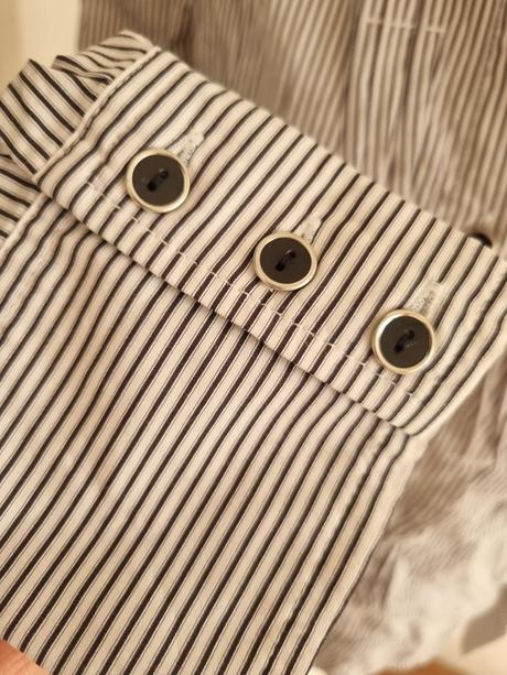 Biela blúzka s čiernymi pásikmi orsay 40, orsay,40