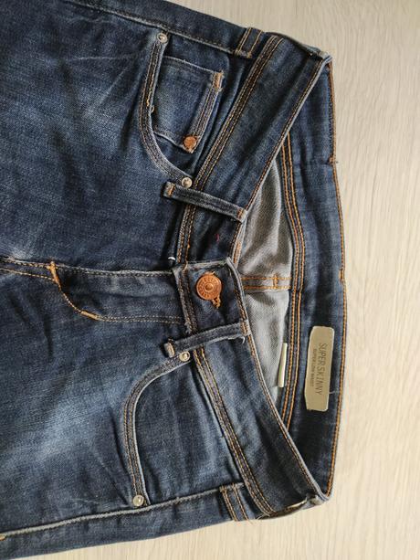 Tmavo modré rifle., denim,152