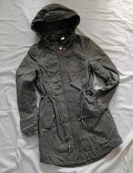 H&m divided predĺžená bunda, h&m,xs