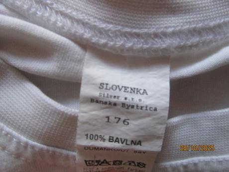 Biele tričko 176, slovenka,176