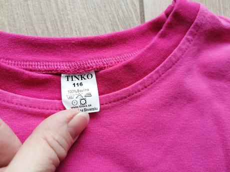 Nátelnik, jednofarebné tričko s patentami, tinko,116