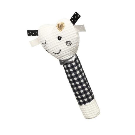 Babyono 767 plyšová pískacia hračka blinky heart b,