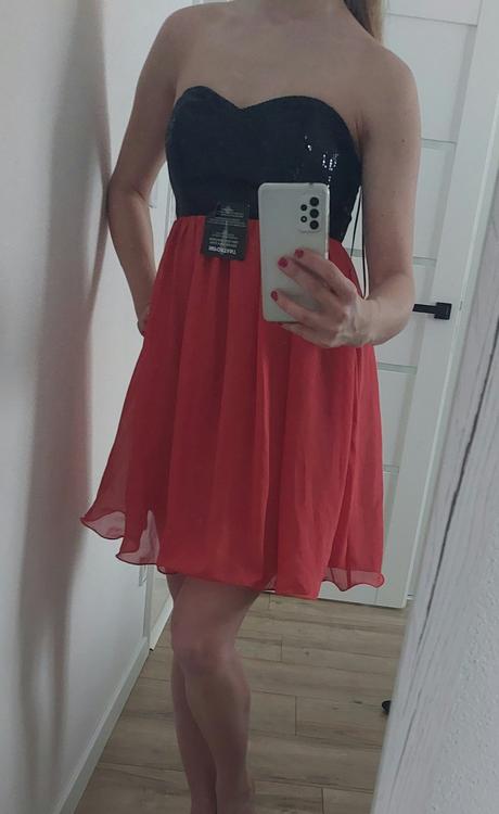 Flitrované šaty, xs