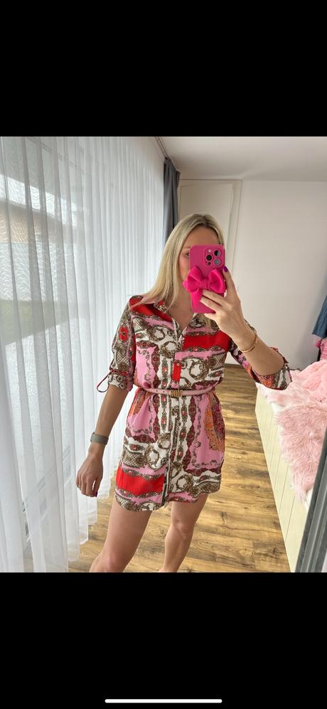 Košeľové šaty, s