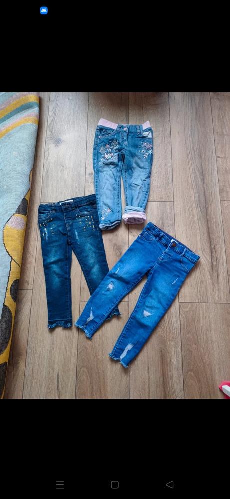 Dievčenské rifle 2-3 roky, river island,98