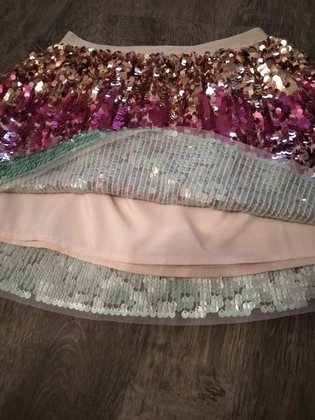 Trblietava sukňa, h&m,140