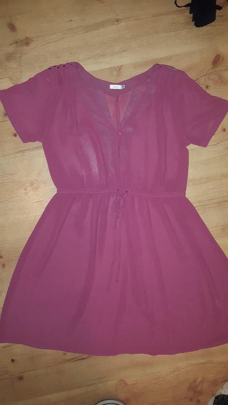 Ružové priehladne saty kaffe, 38