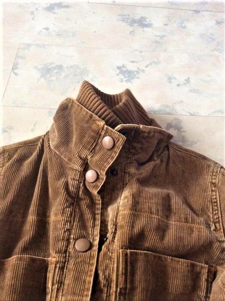 Zateplený vintage kabát xs/s, xs