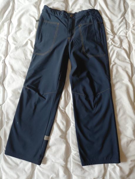 Softshell nohavice zateplené flísom vel 146, 146