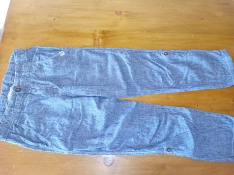 Ľanové nohavice, h&m,134