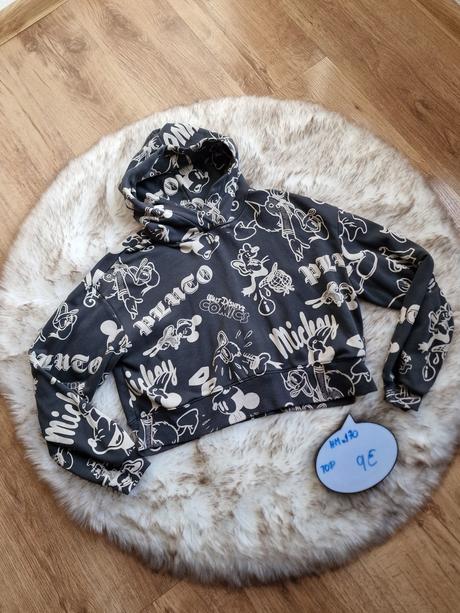 Crop top mikina, h&m,170