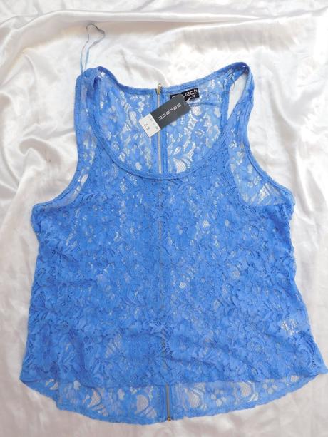 Pekny čipkovany top, select,38