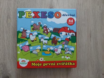 Drevene pexeso- domace zvieratka,