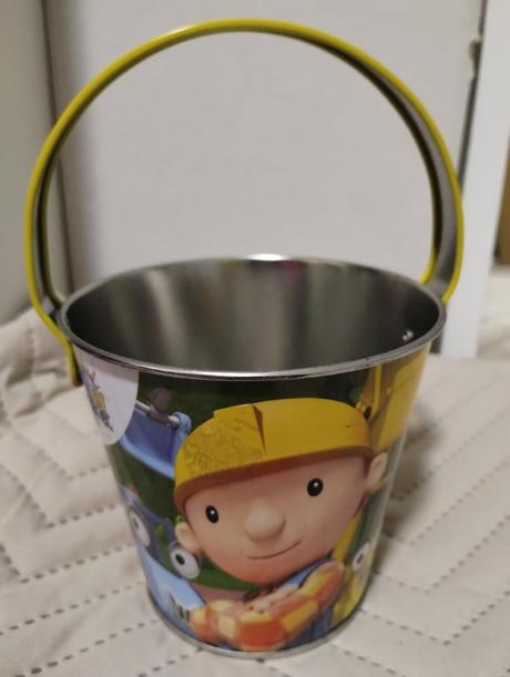 Kovové vedierko bob the builder, 