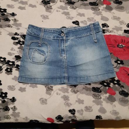 Dámska riflova sukna, l