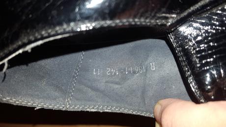 Čierne kožené topánky, 45