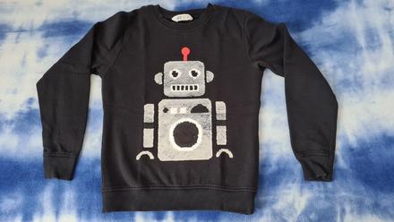 Mikina robot h&m 134/140, h&m,134