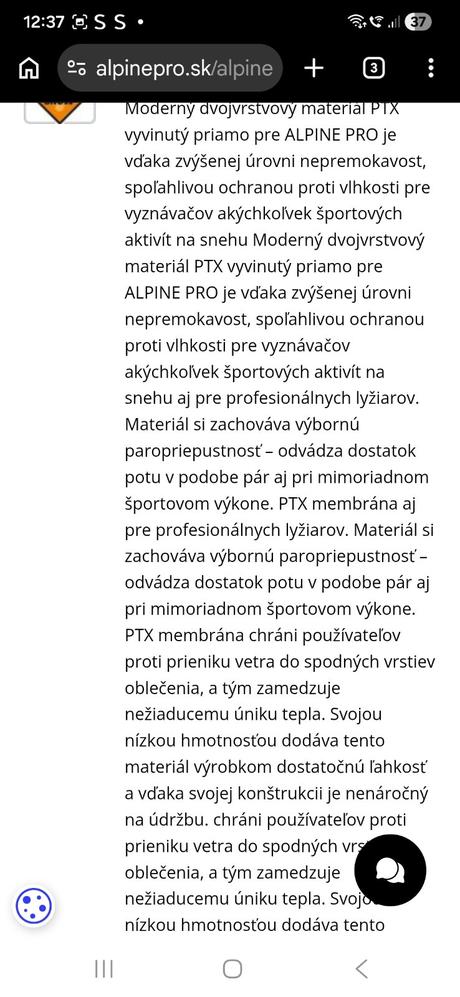 Lyziarske nohavice alpine pro, alpine pro,m