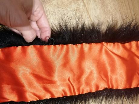 Umelá čierna kožušina, xs