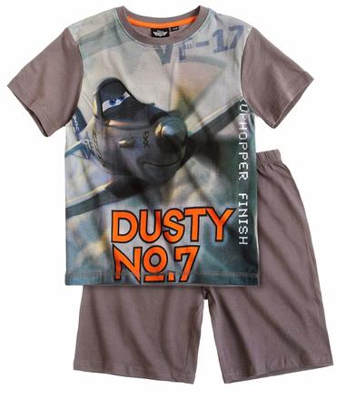 Pyžamo disney lietadla s krátkym rukávom šedé, disney,98