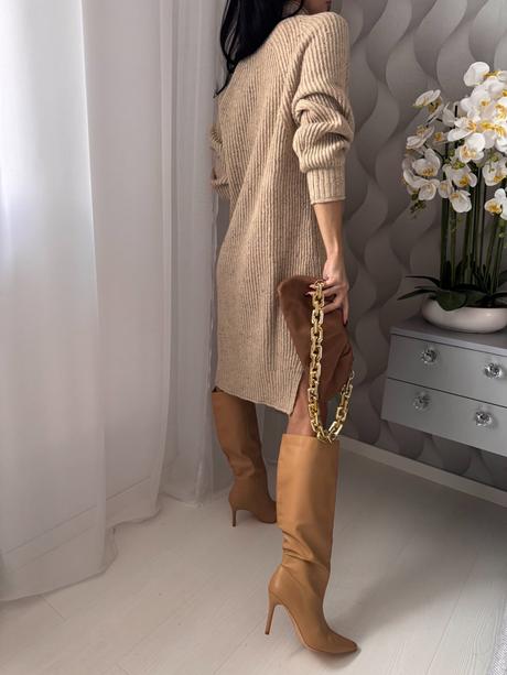 Gant - pletené vlnené melírové šaty, gant,xs