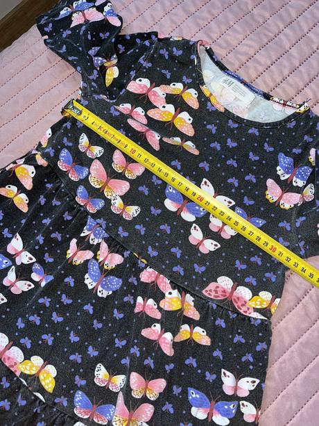 Tričkové šaty h&m 122/128, h&m,128