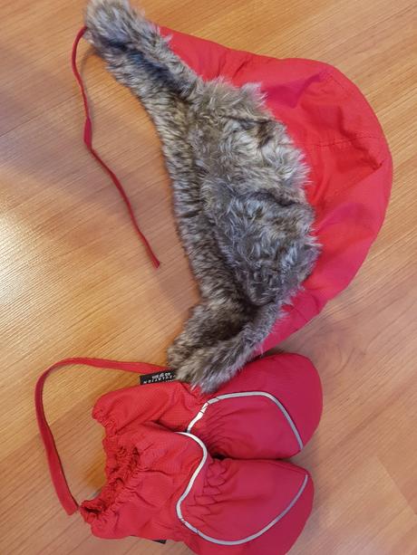 Detska usianka a rukavice, h&m,86