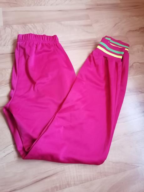 Dievčenské ružové športové tepláky - 158, 158